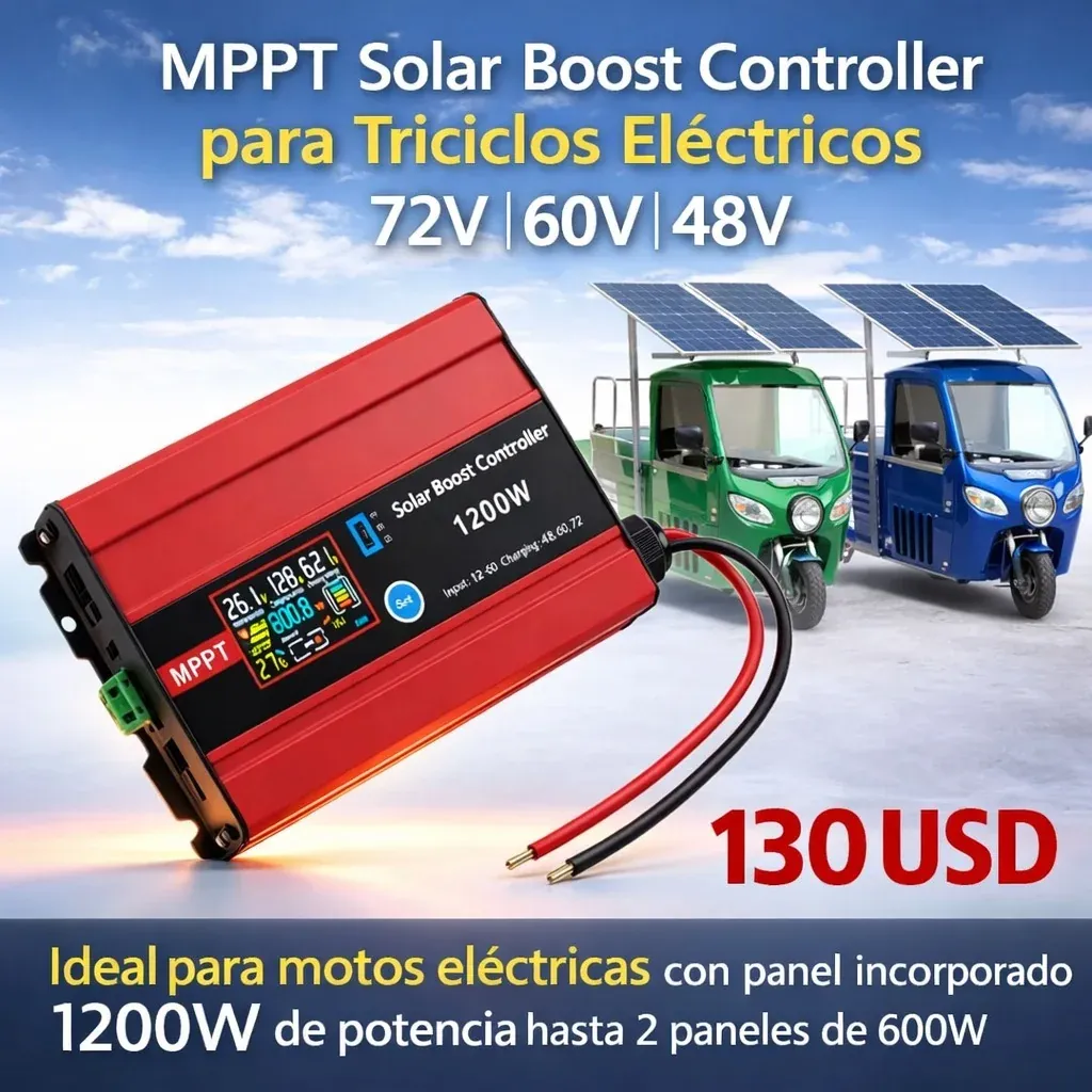Controlador MPPT Solar Boost 1200 W